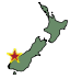 Map showing earthquake location. Map showing earthquake location.